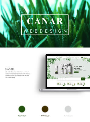 卡娜护肤品电商网页设计 打造纯净、自然与优雅的在线购物体验