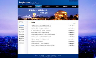 龙湖地产网页设计 融合自然与城市的数字体验